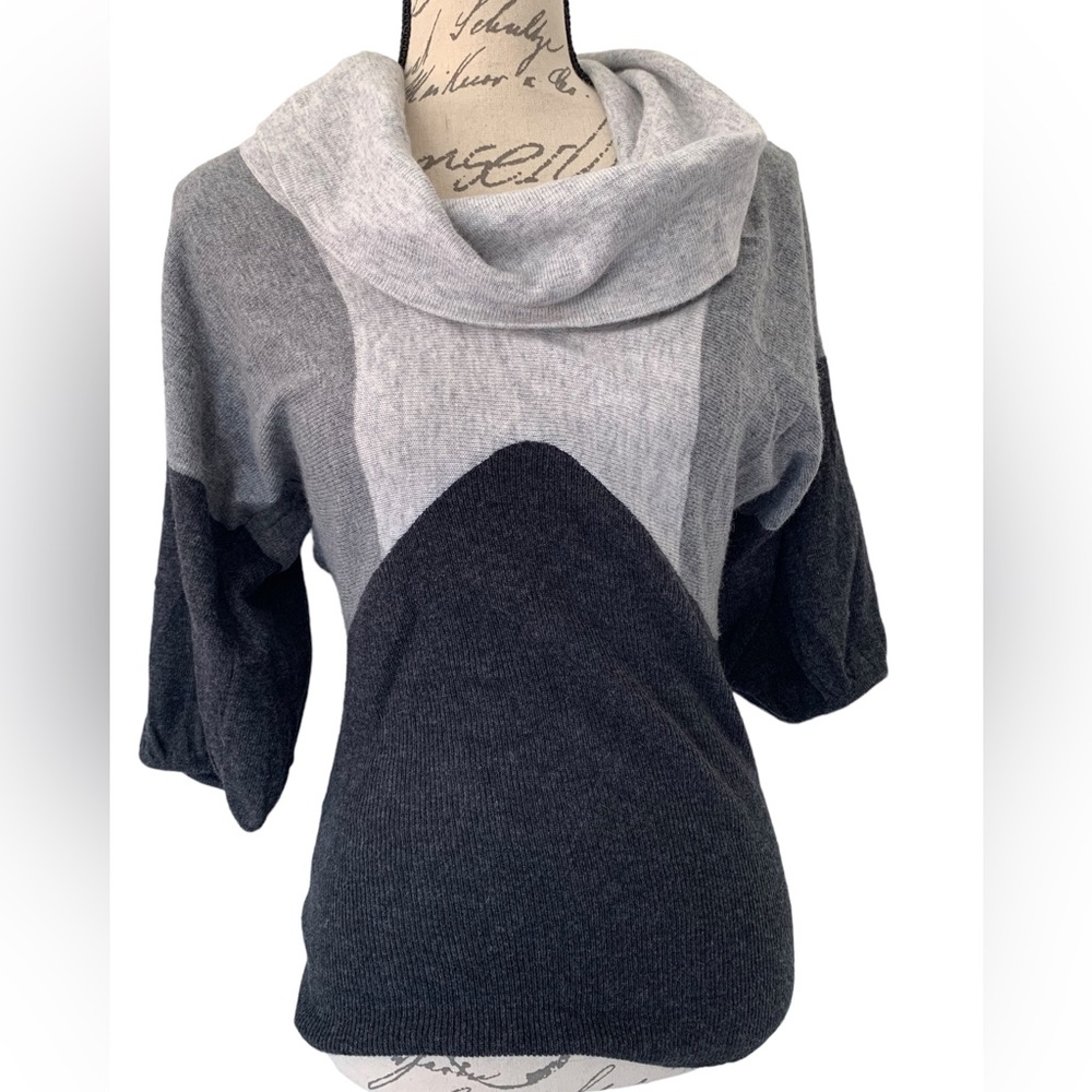TCEC Angora Wool Cowl Neck Sweater Size S